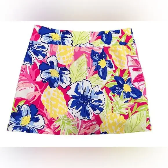 Rafaella Multicolor Floral Skort L - Picture 3 of 6